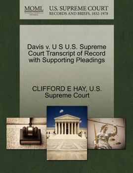 Davis v. Davis U.S. Supreme Court Transcript of Record with Supporting Pleadings