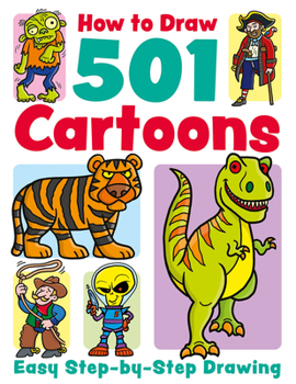 Paperback How to Draw 501 Cartoons Book