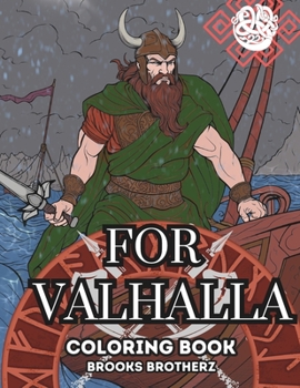 Paperback For Valhalla: "Color Your Way to Norse Mythology" Book
