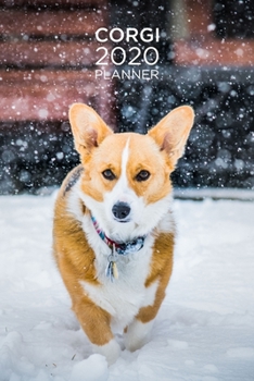 Planner: Increase productivity, improve time management, reach your goals: Cute Corgi in snow: Modern artistic photography style cover design (Diary)