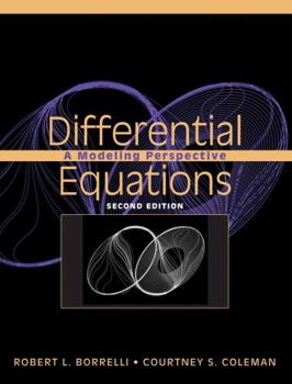 Hardcover Differential Equations: A Modeling Perspective Book