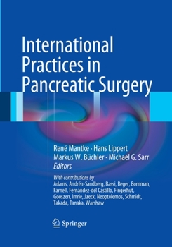 Paperback International Practices in Pancreatic Surgery Book