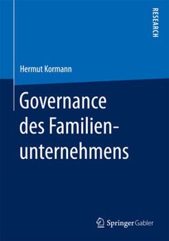 Hardcover Governance Des Familienunternehmens [German] Book
