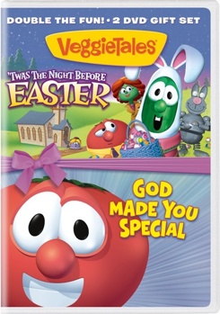 DVD Veggie Tales: 'Twas The Night Before Easter / God Made You Special Book