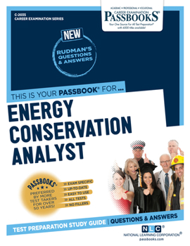Paperback Energy Conservation Analyst (C-2035): Passbooks Study Guide Volume 2035 Book