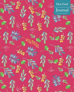 Dot Grid Journal: Notebook Planner with Floral Themed Cover Design