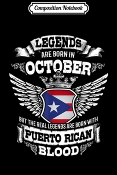 Composition Notebook: Puerto Rico Puerto Rican Flag Puerto Ricans October Gift  Journal/Notebook Blank Lined Ruled 6x9 100 Pages