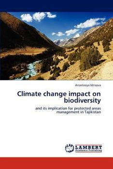 Paperback Climate change impact on biodiversity Book