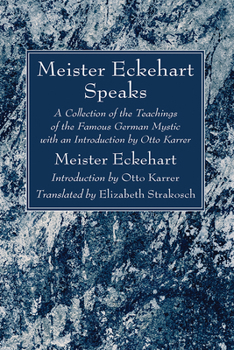 Hardcover Meister Eckehart Speaks Book