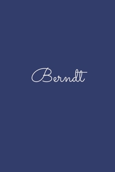 Berndt: notebook with the name on the cover, elegant, discreet, official notebook for notes, dot grid notebook,