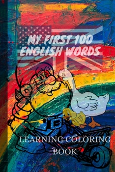 Paperback My first 100 English words: Learning Coloring Book