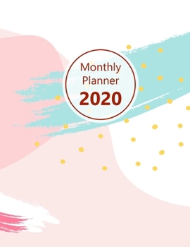 Paperback Monthly planner 2020: Large. Month on 2 pages. Incl. 2020 Calendar, Important dates section and Notes pages. 8.5" x 11.0" (Letter size). (Me Book