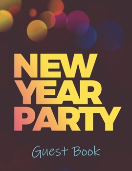 Paperback New Year Party Guest Book