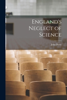 Paperback England's Neglect of Science Book