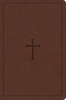 Imitation Leather KJV Study Bible, Personal Size, Brown Cross Leathertouch Book