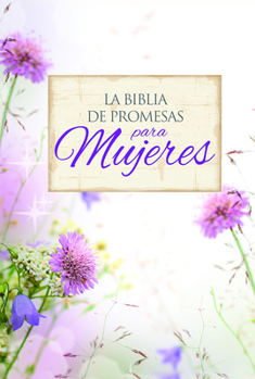 Hardcover Biblia de Promesas Letra Grande Piel ESP. Floral C/Indice Book