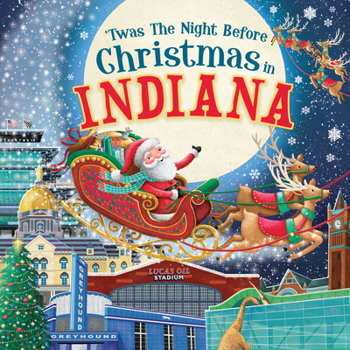 Hardcover 'Twas the Night Before Christmas in Indiana Book