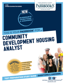 Paperback Community Development Housing Analyst (C-905): Passbooks Study Guide Volume 905 Book