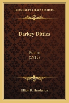 Paperback Darkey Ditties: Poems (1915) Book