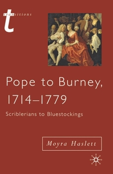 Paperback Pope to Burney, 1714-1779: Scriblerians to Bluestockings Book