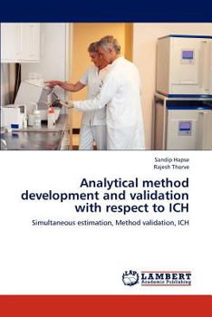 Paperback Analytical method development and validation with respect to ICH Book