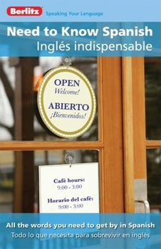 Paperback Need to Know Spanish/Ingles Indispensable Book