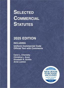Paperback Selected Commercial Statutes, 2025 Edition (Selected Statutes) Book