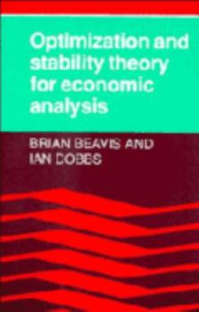 Paperback Optimization and Stability Theory for Economic Analysis Book