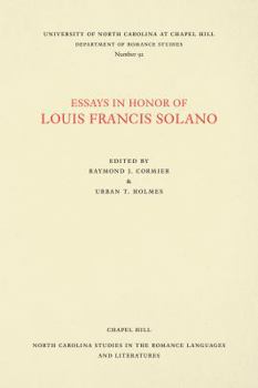 Paperback Essays in Honor of Louis Francis Solano Book