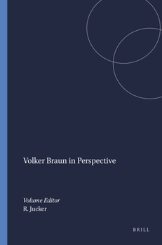 Volker Braun (Contemporary German Writers) (Contemporary German Writers)