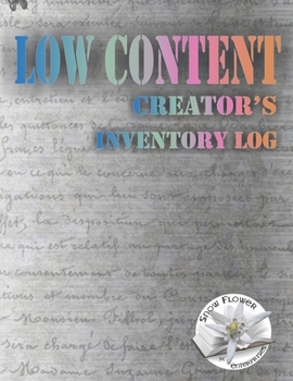 Paperback Low Content Creator's Inventory Log Book