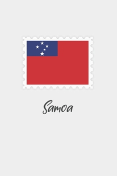 Paperback Samoa flag minimalist notebook: Country national flag travel journal notebook Book