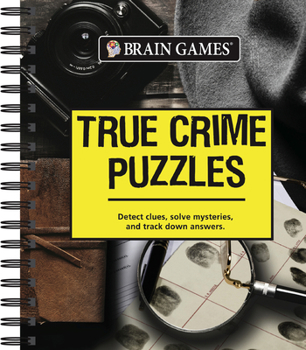 Spiral-bound Brain Games - True Crime Puzzles Book