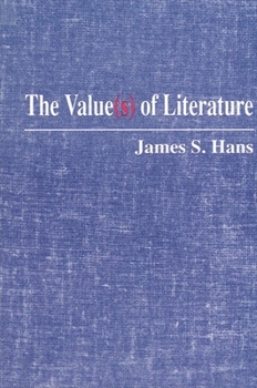 Hardcover The Value(s) of Literature Book