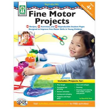 Paperback Fine Motor Projects, Ages 4 - 8 Book