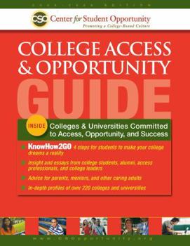Paperback College Access & Opportunity Guide Book