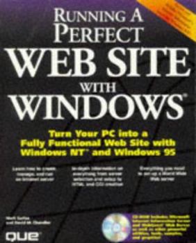 Paperback Running a Perfect Web Site with Windows Book