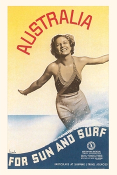 Paperback Vintage Journal Australia for Sun and Fun Travel Poster Book