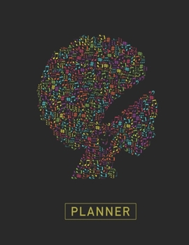 Paperback Planner: Black Afro Woman 2 Year Weekly Planning Organizer - 2020 - 2021 - January 20 - December 21 - Writing Notebook - Produc Book