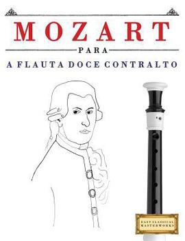 Paperback Mozart Para a Flauta Doce Contralto: 10 Pe [Portuguese] Book