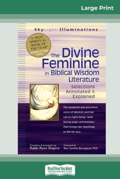 Paperback The Divine Feminine in Biblical Wisdom: Selections Annotated & Explained (16pt Large Print Edition) [Large Print] Book
