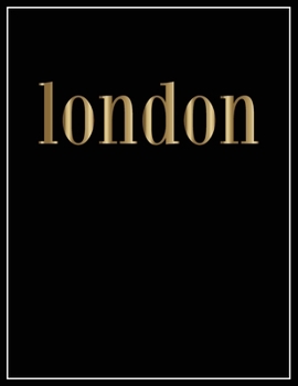 Paperback London: Gold and Black Decorative Book - Perfect for Coffee Tables, End Tables, Bookshelves, Interior Design & Home Staging Ad Book