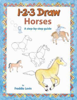 Paperback 123 Draw Horses: A step by step drawing guide Book