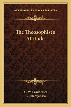 Paperback The Theosophist's Attitude Book