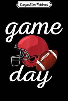 Composition Notebook: Game Day Football Helmet Leopard Print Sports Women Mom Gift  Journal/Notebook Blank Lined Ruled 6x9 100 Pages