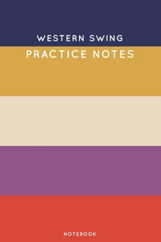 Paperback Western Swing Practice Notes: Cute Stripped Autumn Themed Dancing Notebook for Serious Dance Lovers - 6"x9" 100 Pages Journal Book