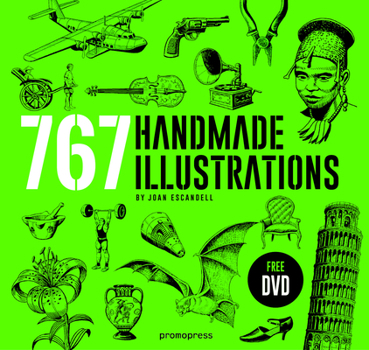 Hardcover 767 Handmade Illustrations Book