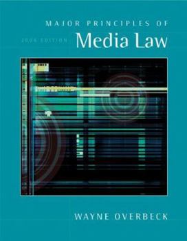 Paperback Major Principles of Media Law [With Infotrac] Book