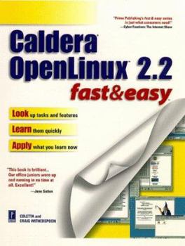 Paperback Caldera OpenLinux 2.2 Fast & Easy Book