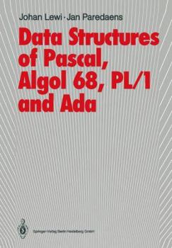 Paperback Data Structures of Pascal, ALGOL 68, Pl/1 and ADA Book